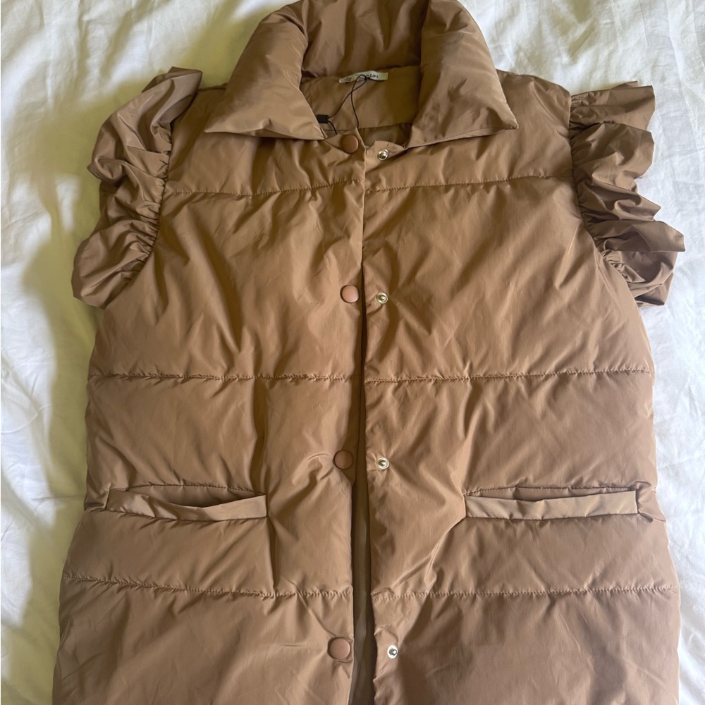 Stylish Women's Brown Puffer Jacket